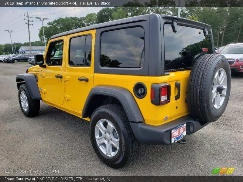 Hellayella / Black 2019 Jeep Wrangler Unlimited Sport 4x4