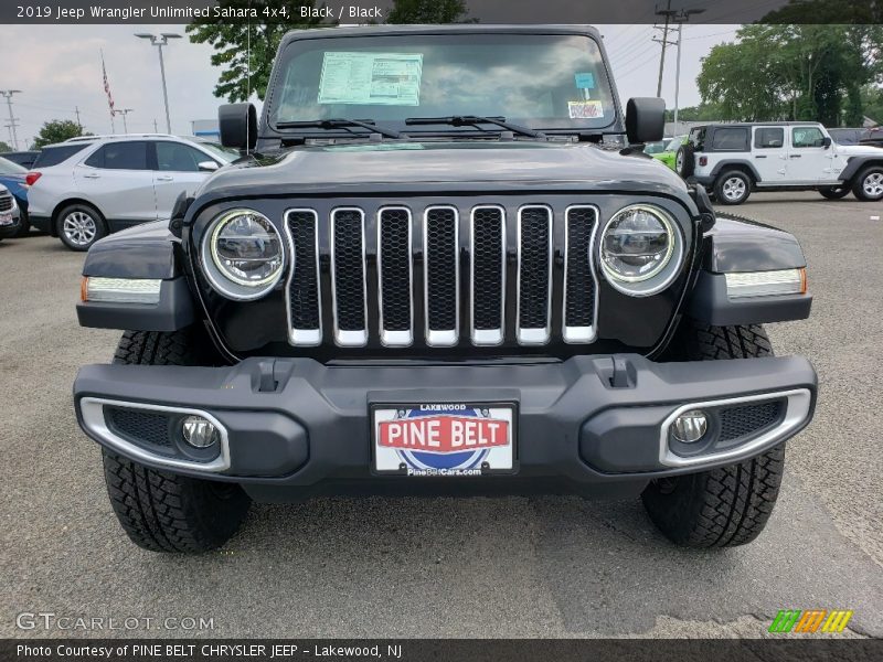 Black / Black 2019 Jeep Wrangler Unlimited Sahara 4x4