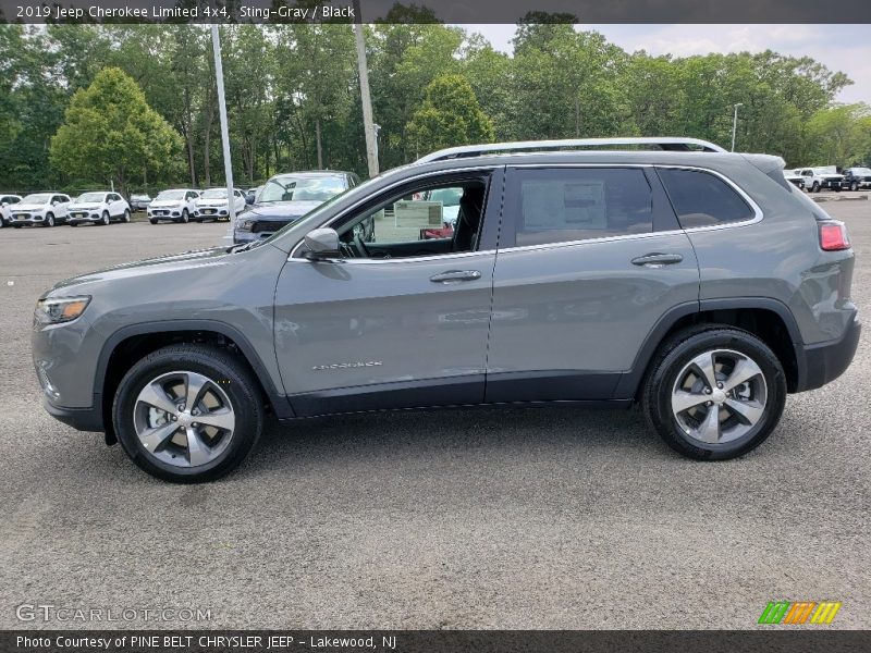 Sting-Gray / Black 2019 Jeep Cherokee Limited 4x4