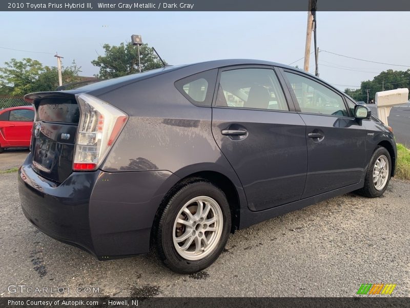 Winter Gray Metallic / Dark Gray 2010 Toyota Prius Hybrid III