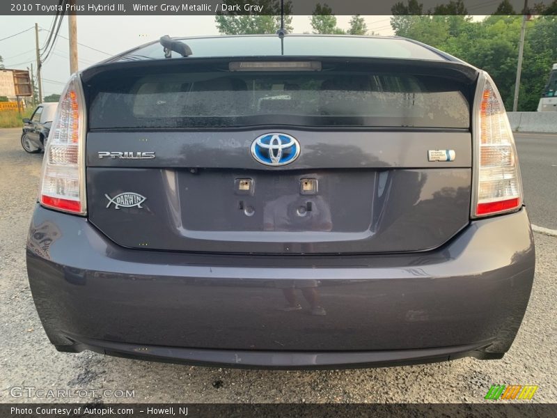 Winter Gray Metallic / Dark Gray 2010 Toyota Prius Hybrid III