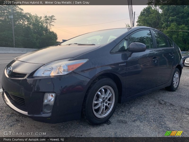 Winter Gray Metallic / Dark Gray 2010 Toyota Prius Hybrid III