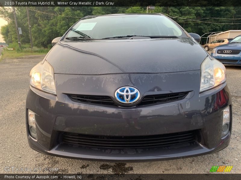 Winter Gray Metallic / Dark Gray 2010 Toyota Prius Hybrid III