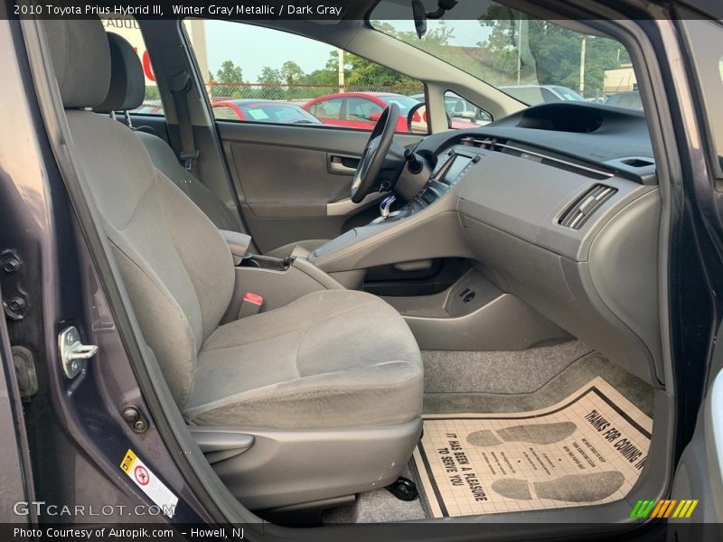 Winter Gray Metallic / Dark Gray 2010 Toyota Prius Hybrid III