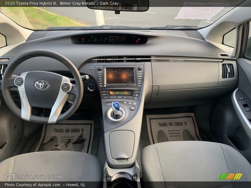 Winter Gray Metallic / Dark Gray 2010 Toyota Prius Hybrid III