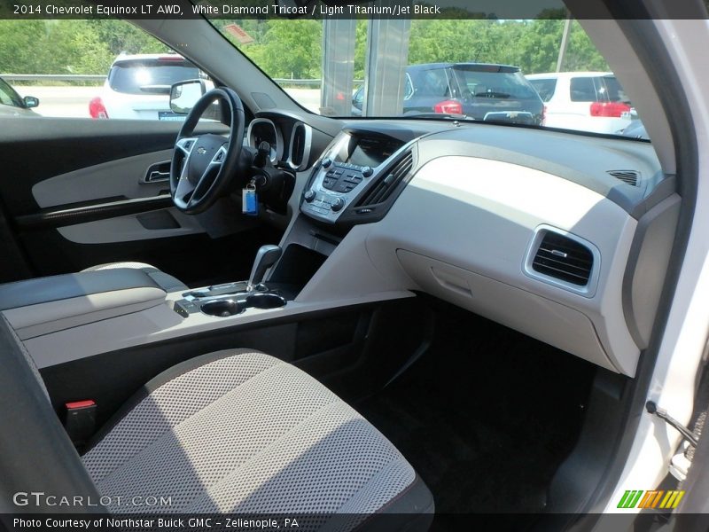 White Diamond Tricoat / Light Titanium/Jet Black 2014 Chevrolet Equinox LT AWD