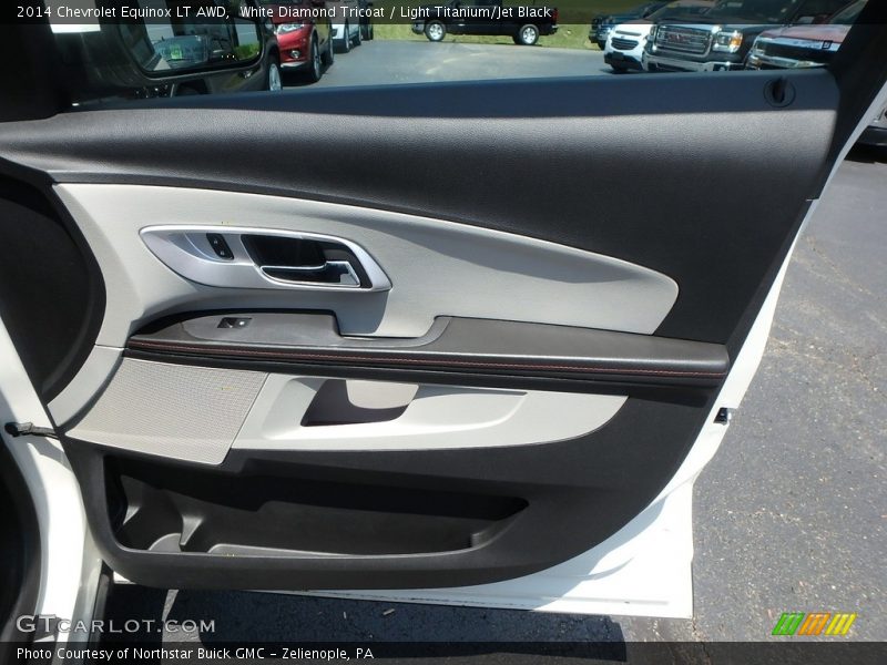 White Diamond Tricoat / Light Titanium/Jet Black 2014 Chevrolet Equinox LT AWD