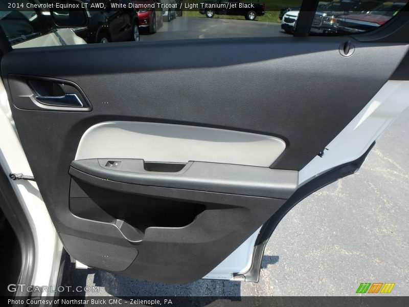 White Diamond Tricoat / Light Titanium/Jet Black 2014 Chevrolet Equinox LT AWD