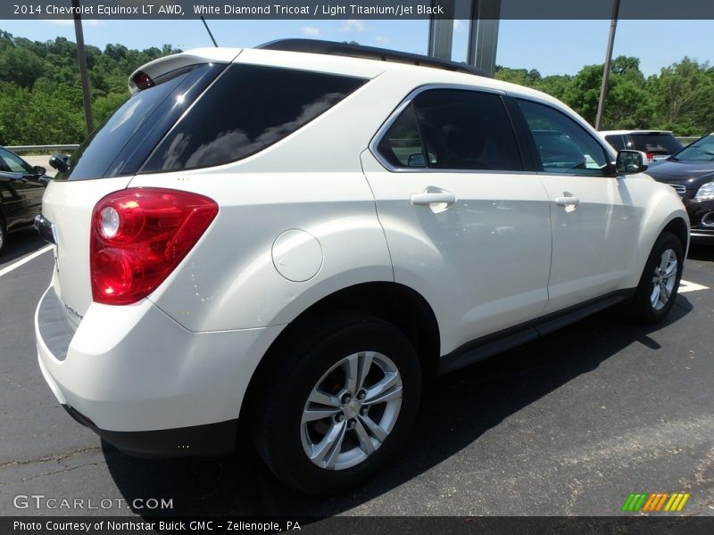 White Diamond Tricoat / Light Titanium/Jet Black 2014 Chevrolet Equinox LT AWD