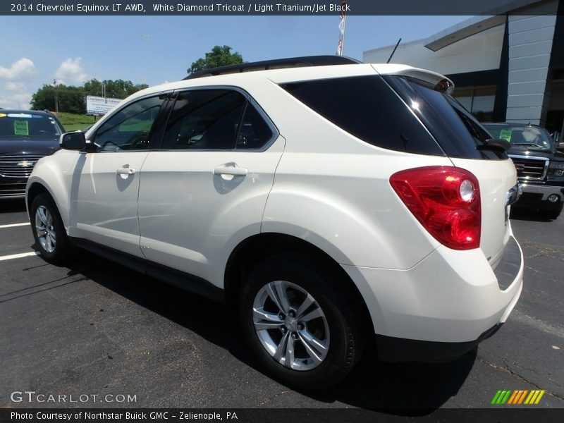 White Diamond Tricoat / Light Titanium/Jet Black 2014 Chevrolet Equinox LT AWD