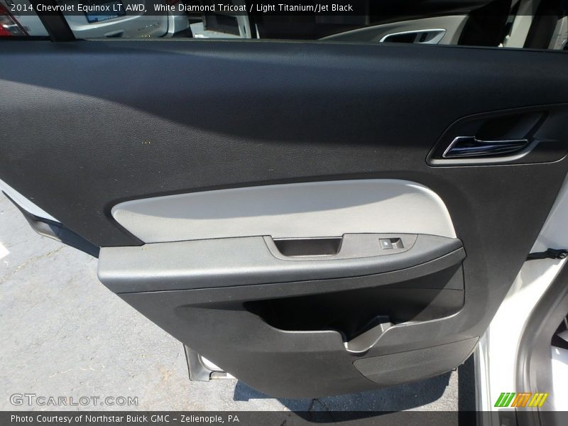 White Diamond Tricoat / Light Titanium/Jet Black 2014 Chevrolet Equinox LT AWD