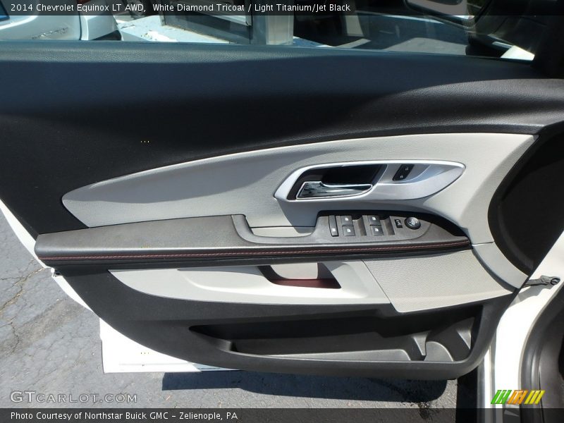 White Diamond Tricoat / Light Titanium/Jet Black 2014 Chevrolet Equinox LT AWD