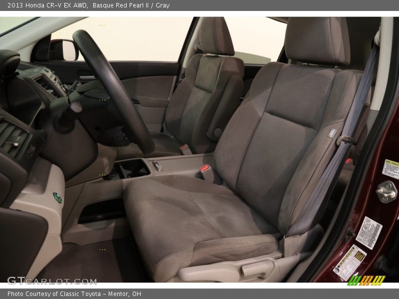 Basque Red Pearl II / Gray 2013 Honda CR-V EX AWD