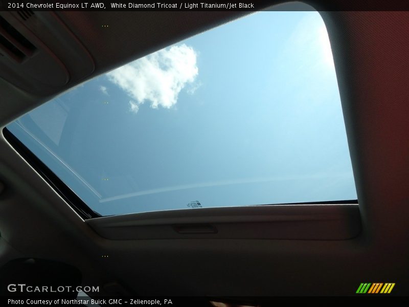 White Diamond Tricoat / Light Titanium/Jet Black 2014 Chevrolet Equinox LT AWD