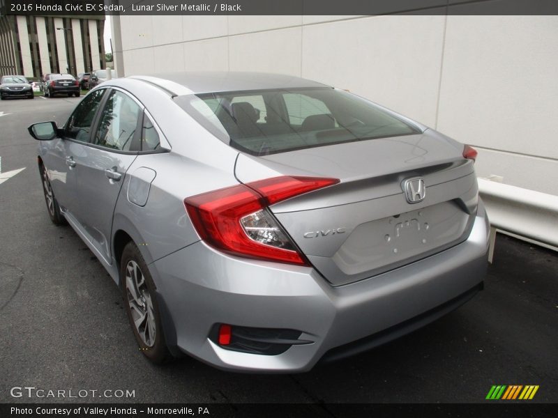 Lunar Silver Metallic / Black 2016 Honda Civic EX Sedan
