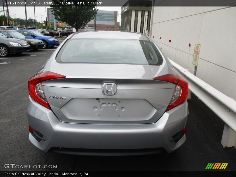 Lunar Silver Metallic / Black 2016 Honda Civic EX Sedan