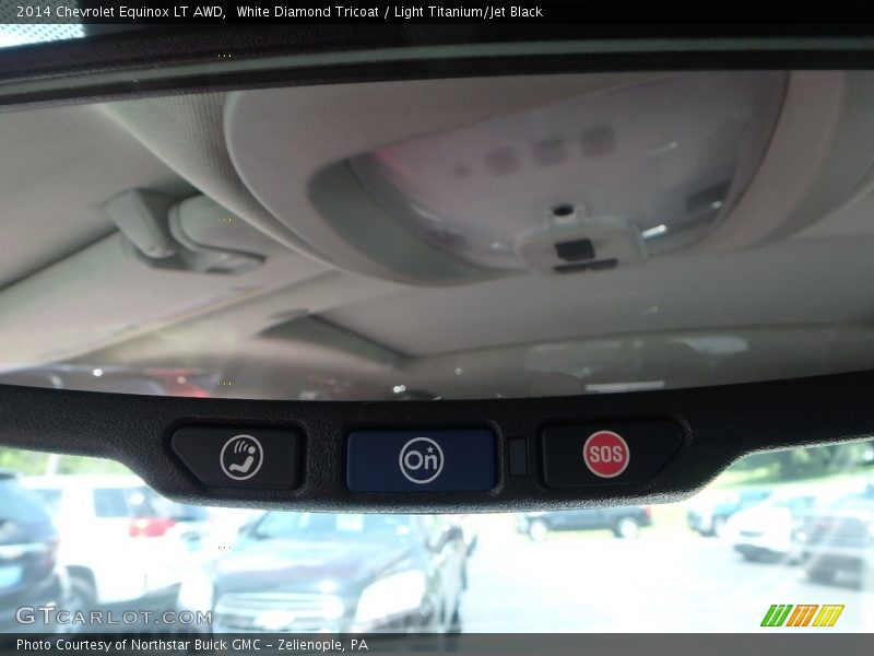 White Diamond Tricoat / Light Titanium/Jet Black 2014 Chevrolet Equinox LT AWD
