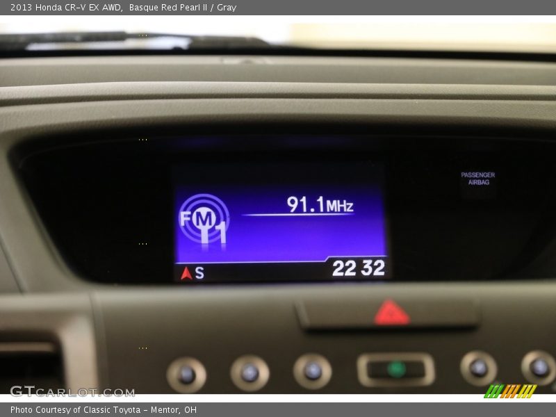 Basque Red Pearl II / Gray 2013 Honda CR-V EX AWD