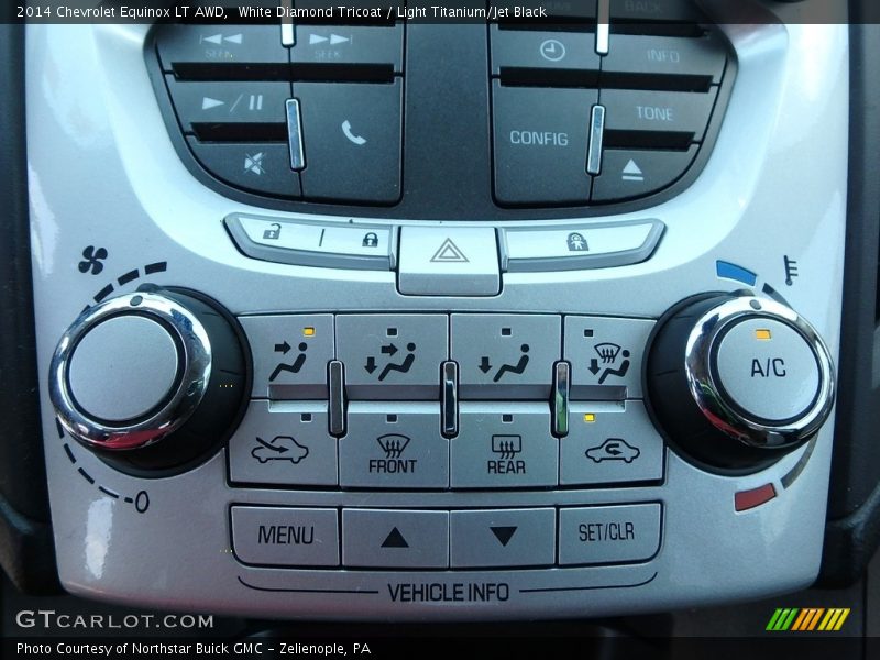 White Diamond Tricoat / Light Titanium/Jet Black 2014 Chevrolet Equinox LT AWD