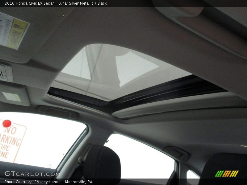 Lunar Silver Metallic / Black 2016 Honda Civic EX Sedan