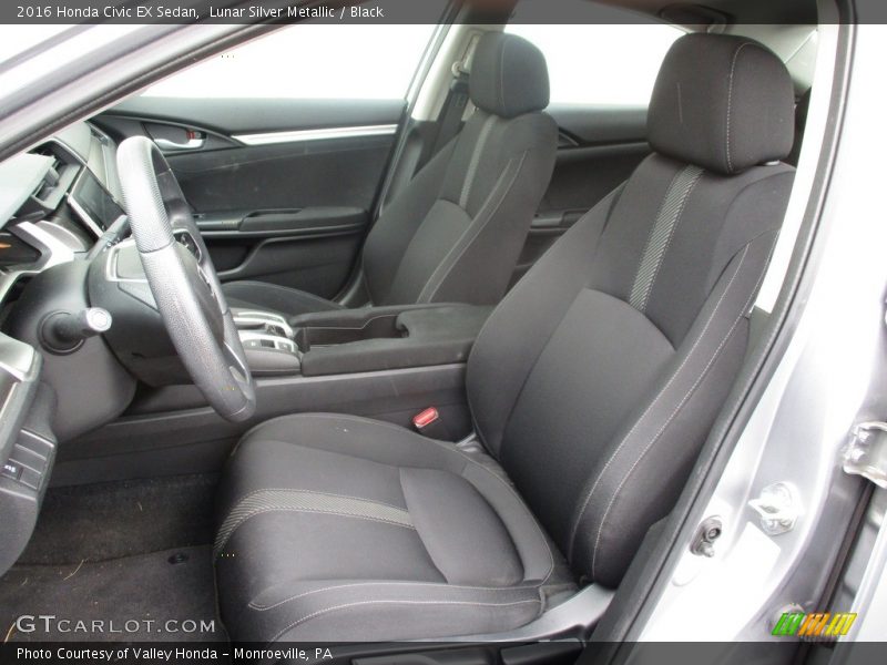 Lunar Silver Metallic / Black 2016 Honda Civic EX Sedan