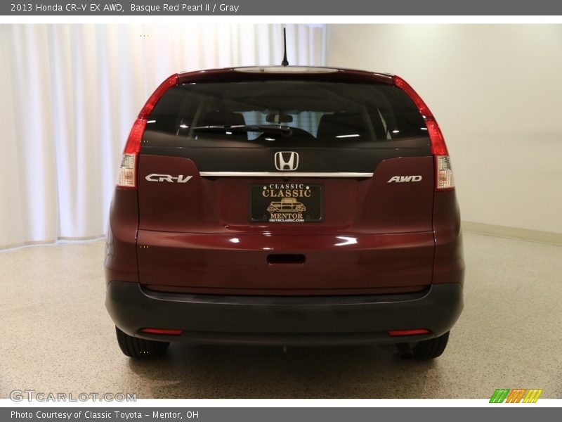 Basque Red Pearl II / Gray 2013 Honda CR-V EX AWD