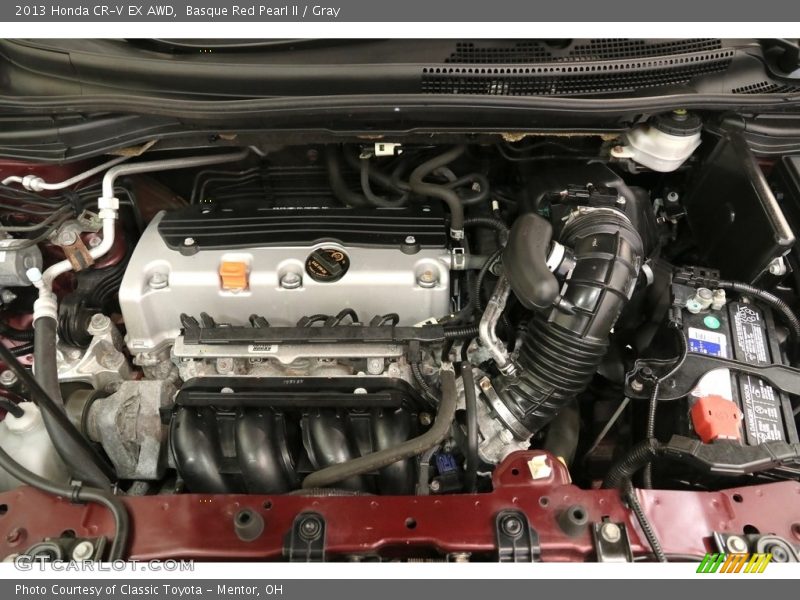Basque Red Pearl II / Gray 2013 Honda CR-V EX AWD
