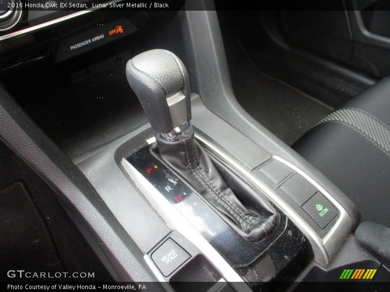 Lunar Silver Metallic / Black 2016 Honda Civic EX Sedan