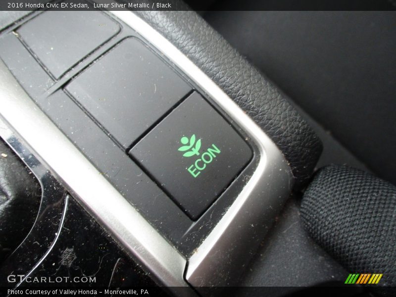 Lunar Silver Metallic / Black 2016 Honda Civic EX Sedan