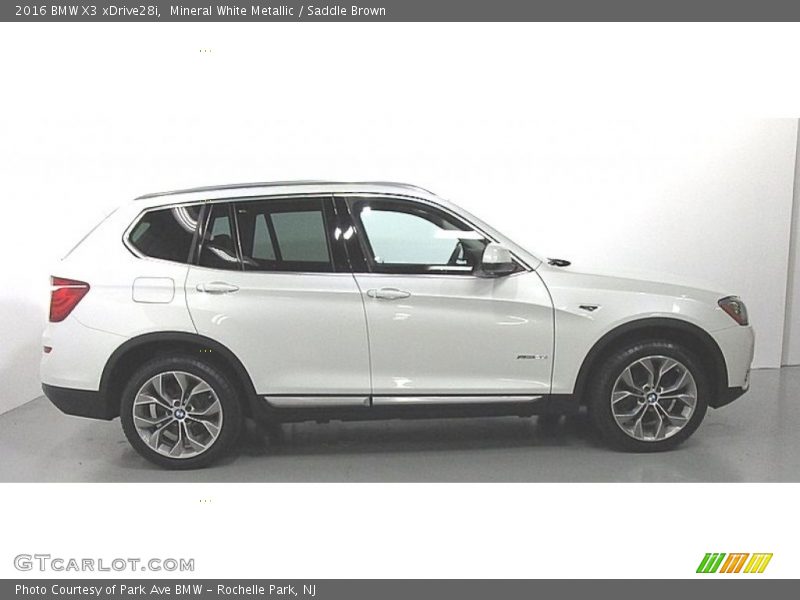 Mineral White Metallic / Saddle Brown 2016 BMW X3 xDrive28i