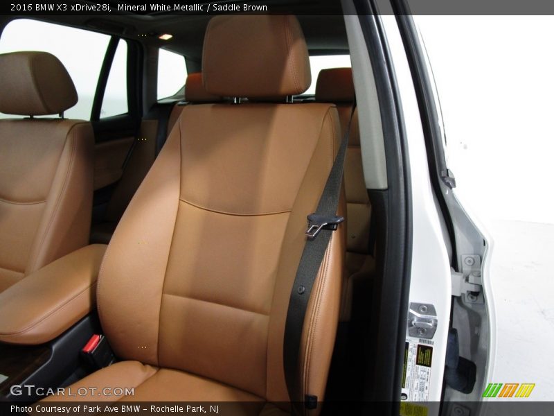 Mineral White Metallic / Saddle Brown 2016 BMW X3 xDrive28i