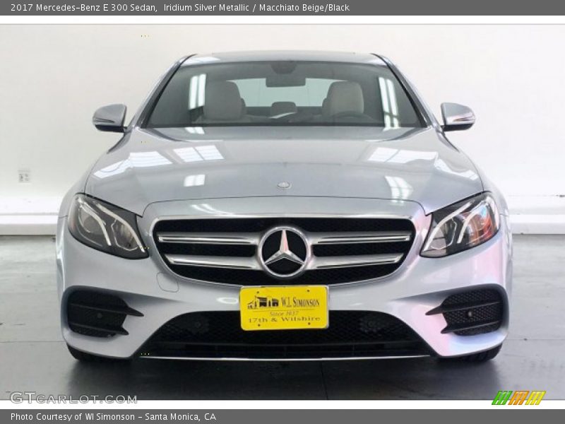 Iridium Silver Metallic / Macchiato Beige/Black 2017 Mercedes-Benz E 300 Sedan