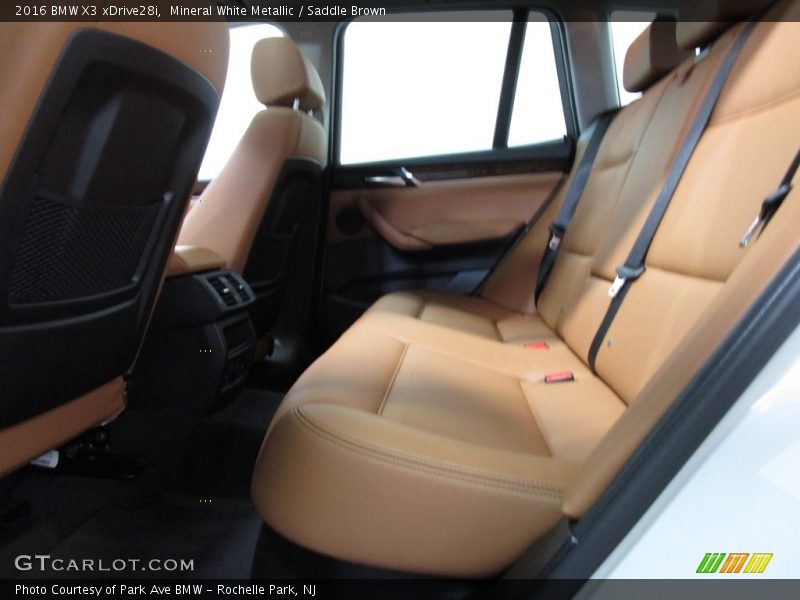 Mineral White Metallic / Saddle Brown 2016 BMW X3 xDrive28i
