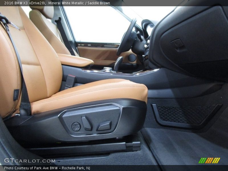 Mineral White Metallic / Saddle Brown 2016 BMW X3 xDrive28i