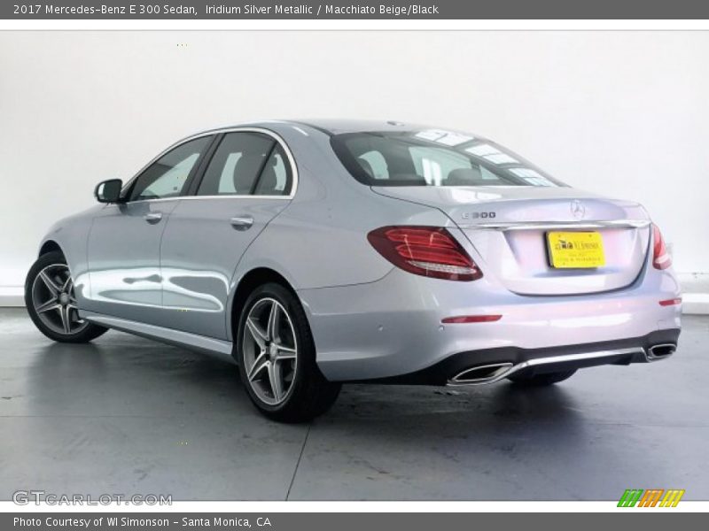 Iridium Silver Metallic / Macchiato Beige/Black 2017 Mercedes-Benz E 300 Sedan