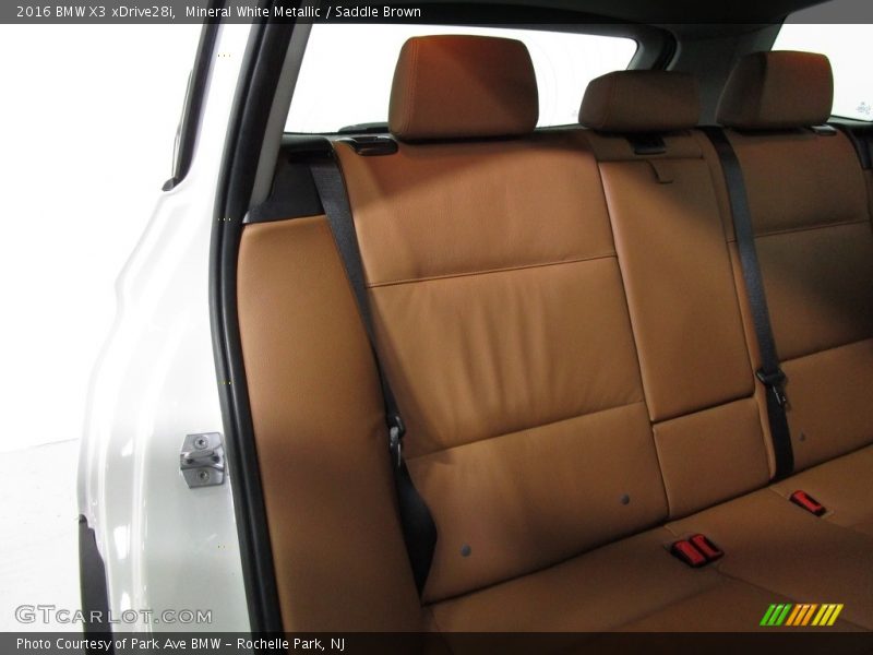 Mineral White Metallic / Saddle Brown 2016 BMW X3 xDrive28i