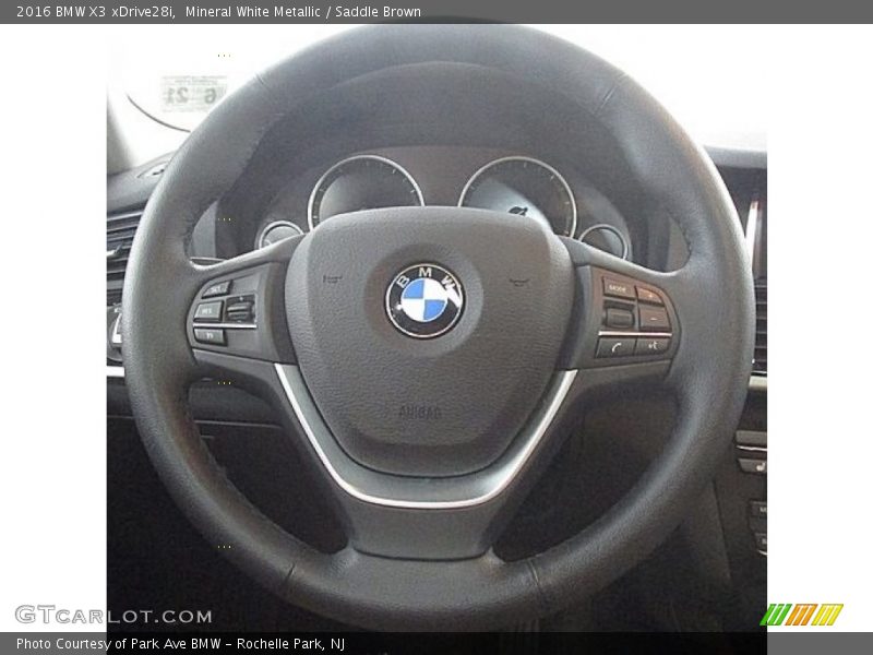 Mineral White Metallic / Saddle Brown 2016 BMW X3 xDrive28i