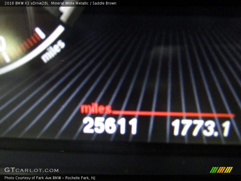 Mineral White Metallic / Saddle Brown 2016 BMW X3 xDrive28i