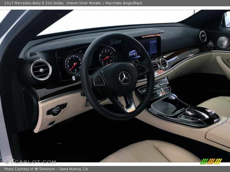 Iridium Silver Metallic / Macchiato Beige/Black 2017 Mercedes-Benz E 300 Sedan