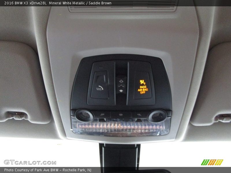 Mineral White Metallic / Saddle Brown 2016 BMW X3 xDrive28i