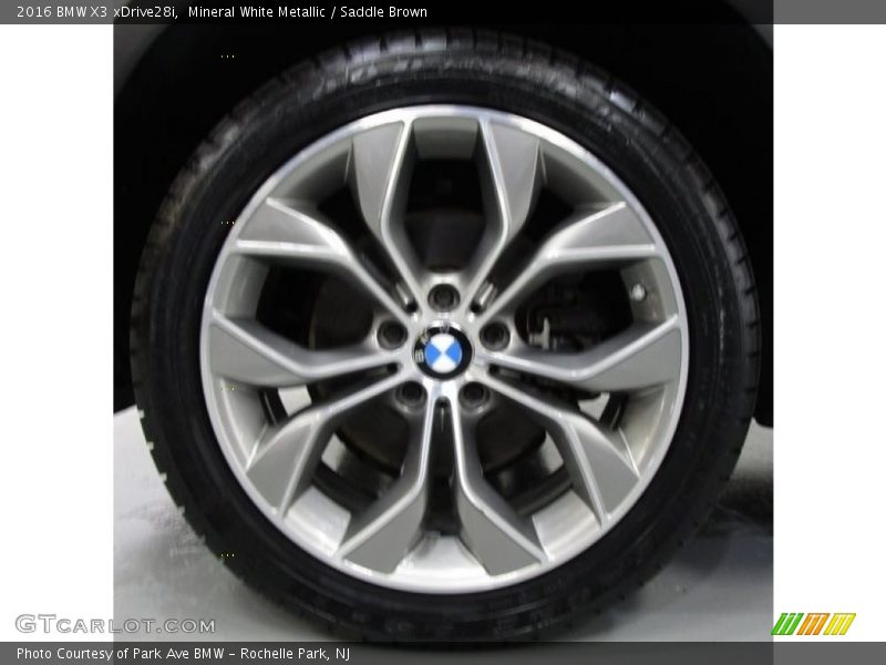Mineral White Metallic / Saddle Brown 2016 BMW X3 xDrive28i