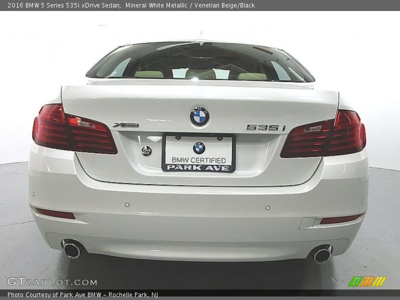 Mineral White Metallic / Venetian Beige/Black 2016 BMW 5 Series 535i xDrive Sedan