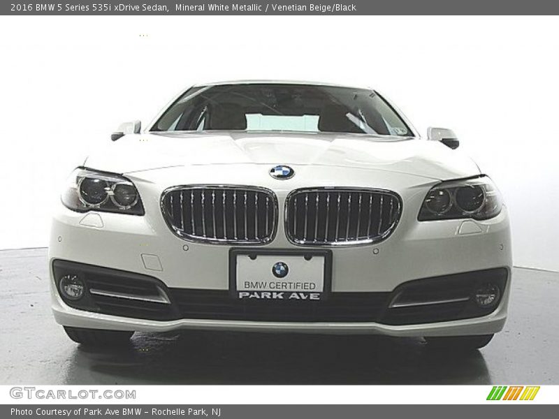 Mineral White Metallic / Venetian Beige/Black 2016 BMW 5 Series 535i xDrive Sedan
