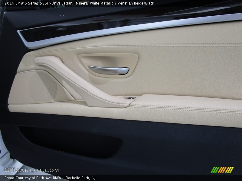 Mineral White Metallic / Venetian Beige/Black 2016 BMW 5 Series 535i xDrive Sedan