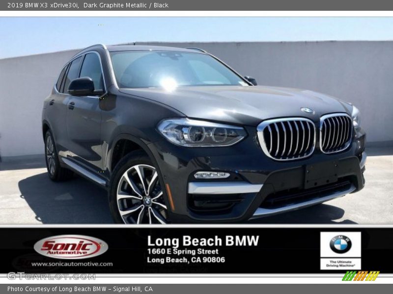Dark Graphite Metallic / Black 2019 BMW X3 xDrive30i