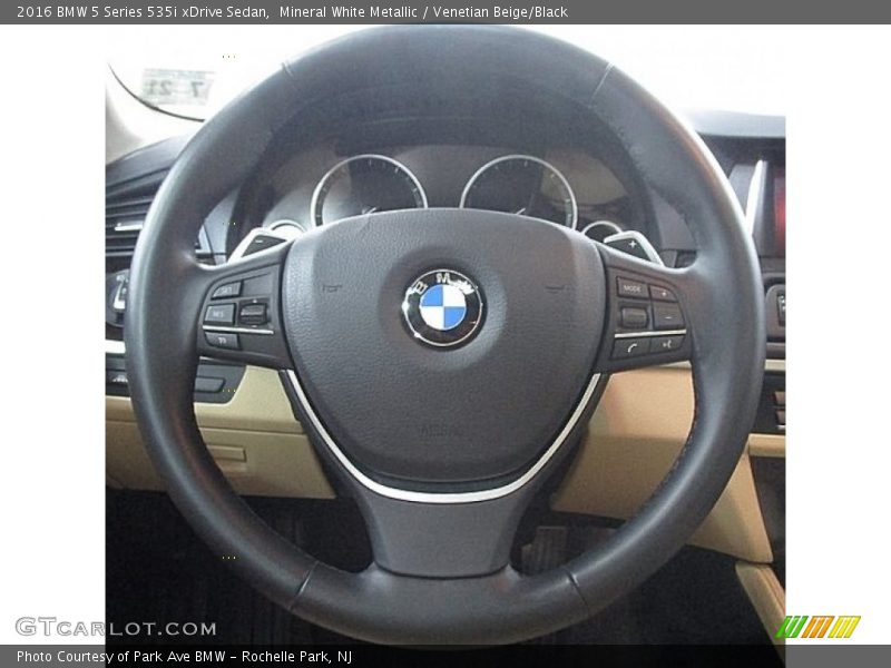 Mineral White Metallic / Venetian Beige/Black 2016 BMW 5 Series 535i xDrive Sedan