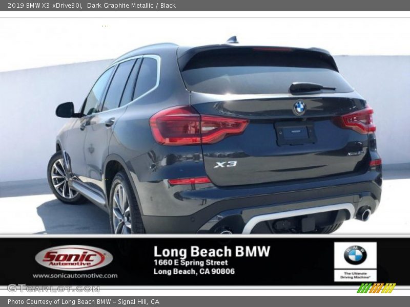 Dark Graphite Metallic / Black 2019 BMW X3 xDrive30i