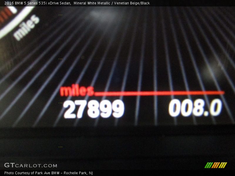 Mineral White Metallic / Venetian Beige/Black 2016 BMW 5 Series 535i xDrive Sedan