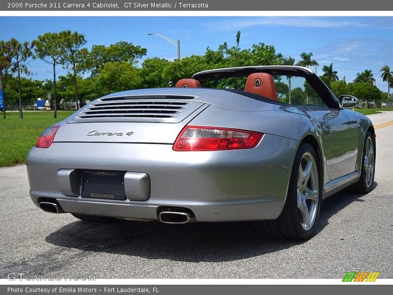 GT Silver Metallic / Terracotta 2006 Porsche 911 Carrera 4 Cabriolet