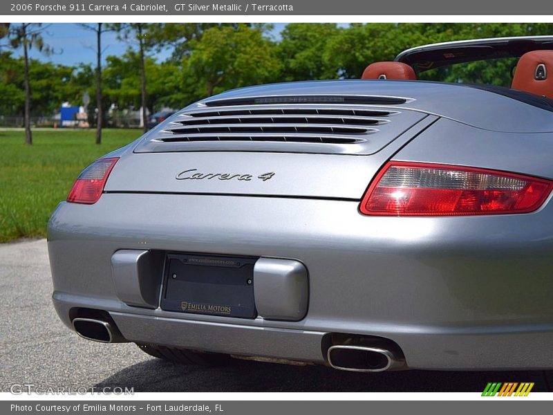 GT Silver Metallic / Terracotta 2006 Porsche 911 Carrera 4 Cabriolet